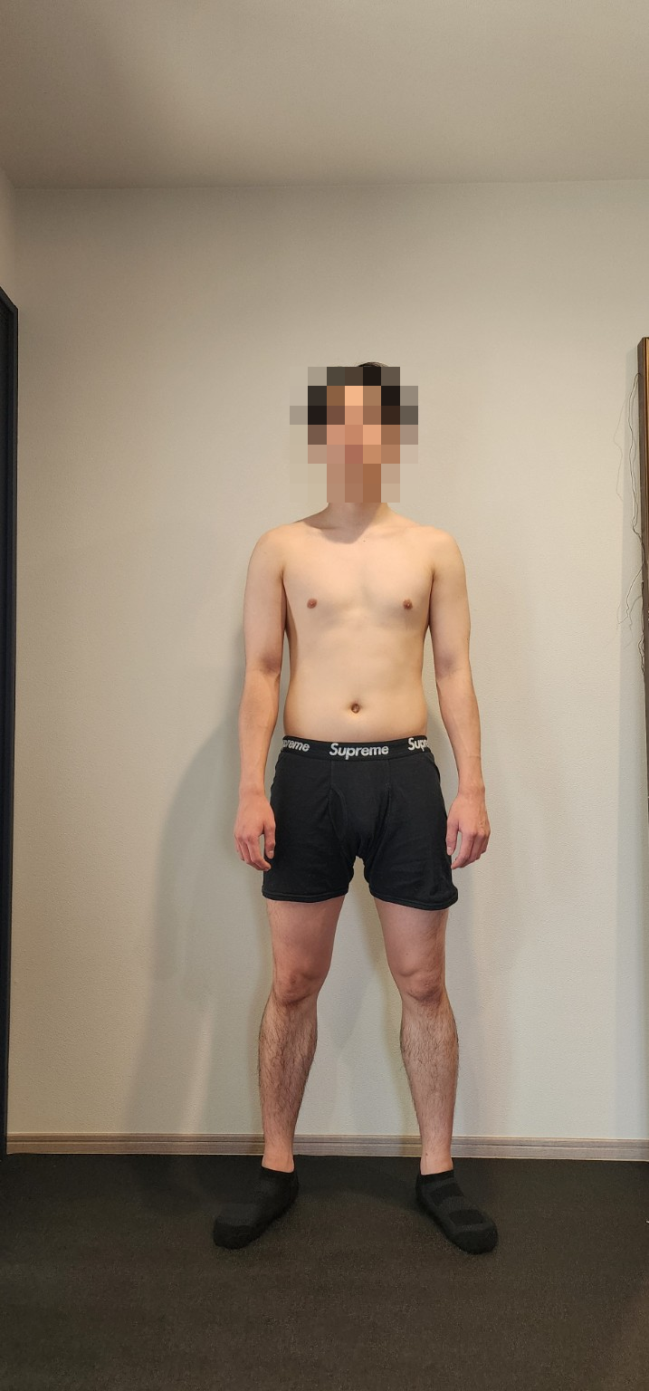 30分通い放題でボディメイクに取り組んだ男性会員様 6月11日の身体